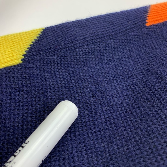 Beconta Vintage Virgin Wool Knit Sweater Blue XL - Picture 6 of 12